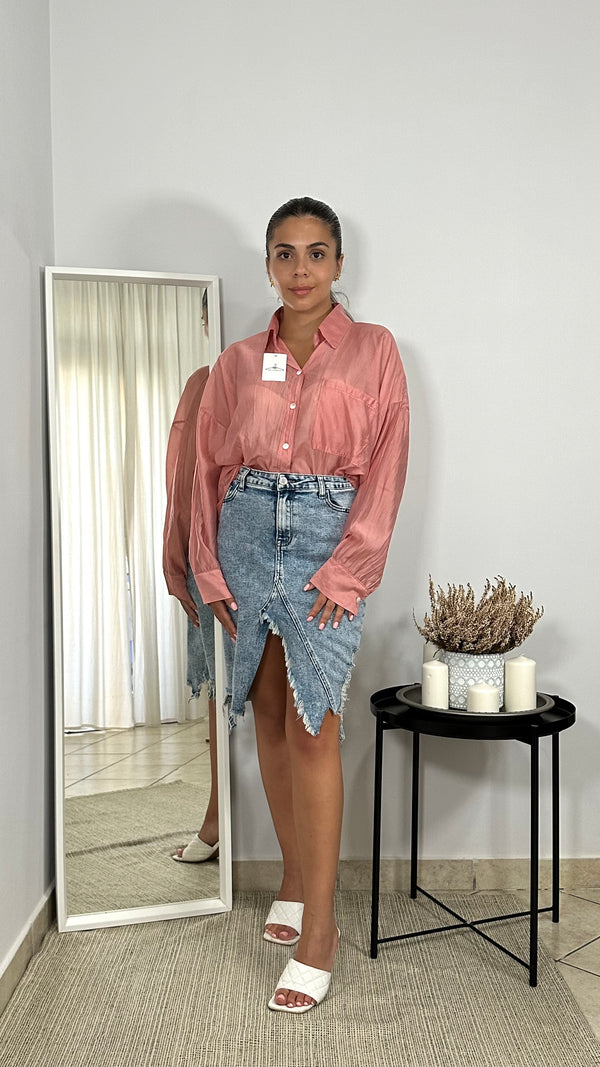 Camicia - Fiammata salmone
